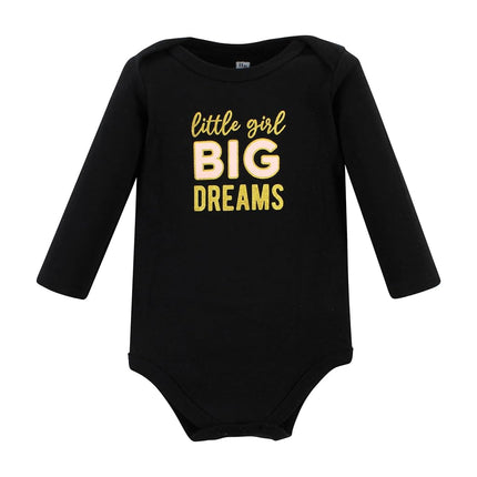 Bodysuits de manga larga de algodón unisex Hudson Baby, Cinnamon Hearts, Preemie, paquete de 5 Cinnamon Hearts, Preemie