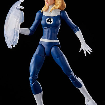 Marvel Hasbro Legends Series Retro Fantastic Four Marvel's Invisible Woman 6-inch Action Figure Toy, Includes 3 Accessories, Black
