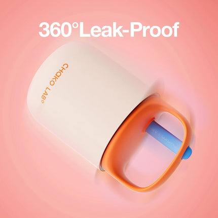 CHAKO LAB Food Jar 15 oz | Stainless Steel Vacuum Insulated Thermos for Hot Food and Cold Food | Wide Mouth Leak Proof Lunch Storage for Smoothie Bowl, Soup, Yogurt(Pink and Orange)
