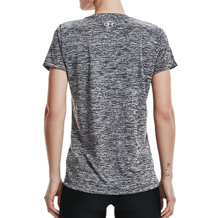 Under Armour Women Tech Short Sleeve V - Twist, Ladies T Shirt Made of 4-Way Stretch Fabric, Ultra-light & Breathable Running Apparel