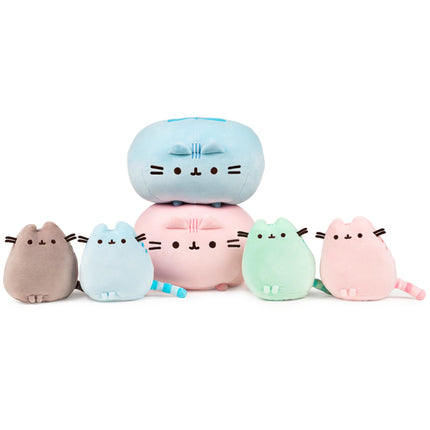 GUND Pusheen Rainbow Round Pusheen Squisheen Plush, Squishy Stuffed Animal for Ages 8 and Up, Rainbow, 11”