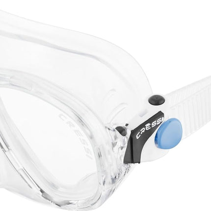 Cressi Kids Marea Jr Scuba Diving and Snorkeling Junior Mask - Transparent/Blue