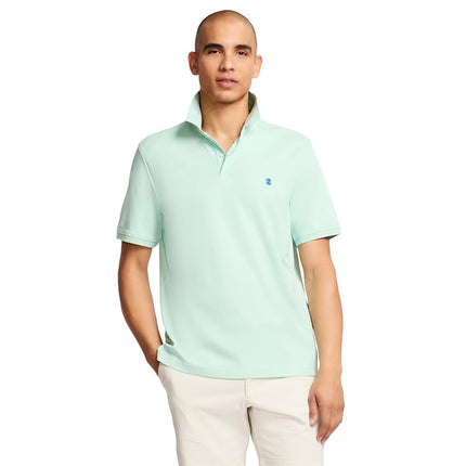 IZOD Men's Short Sleeve Interlock Polo Shirt, Mist