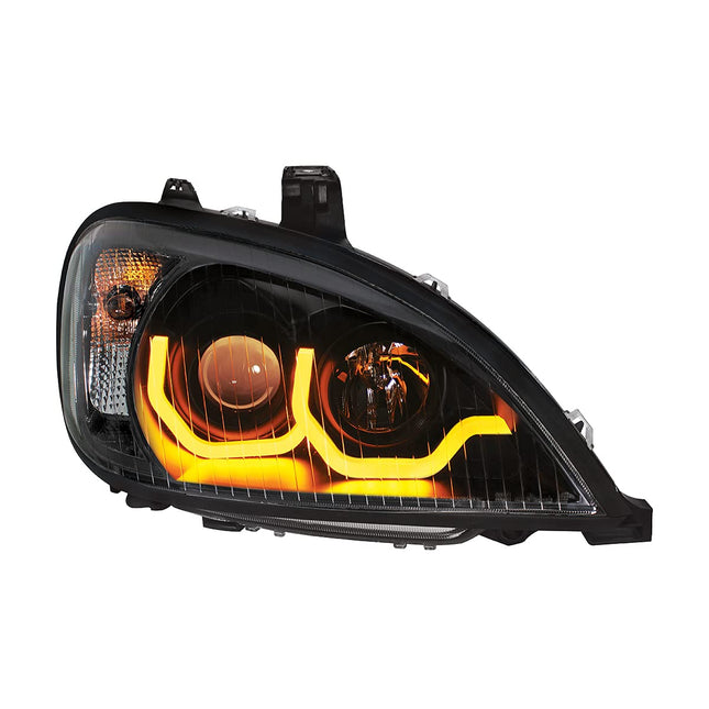 United Pacific 31225 1996-2018 Freightliner Columbia Blackout Projection Headlight w/Dual Function Light Bar-Passenger