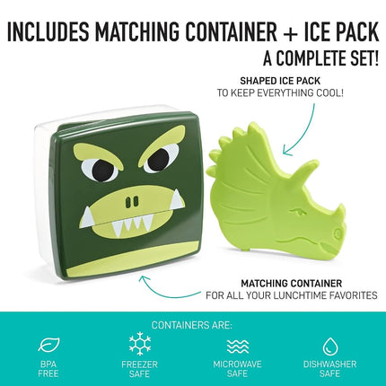 Fit & Fresh Novelty Insulated Kids Lunch Box, Dinosaur, Unisex