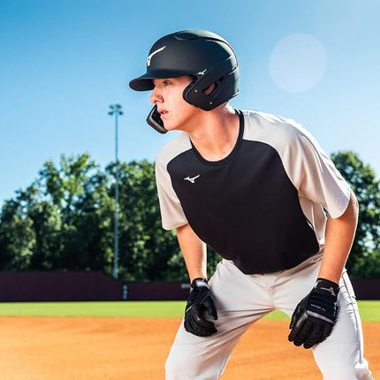Gant de frappe de baseball adulte pour homme B-130 de Mizuno, noir/anthracite, très grand