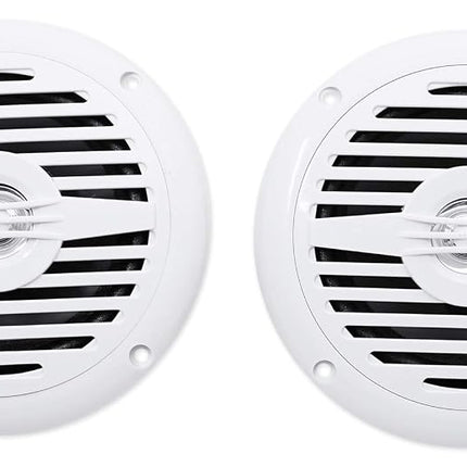 Rockville Rmsts69w Pair 1000W Waterproof Marine Boat Speakers 2-Way, White, 6 x 9"
