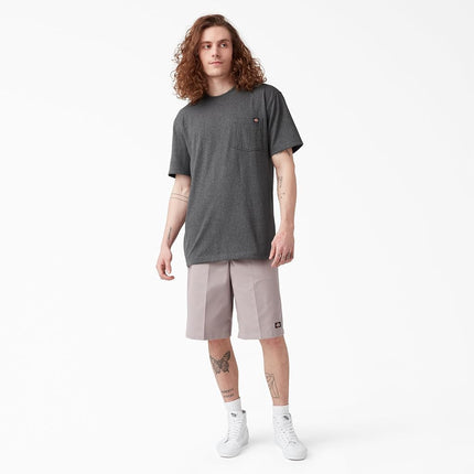 Dickies Men's Short Sleeve Heavyweight Crew Neck, Charcoal Gray Heather, 3X-Large Big Tall