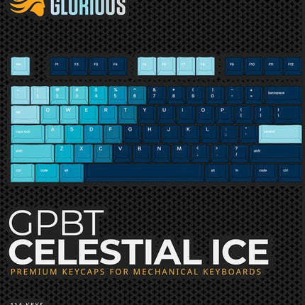 GLORIOUS GPBT Keycaps Cherry Profile (Celestial Ice)