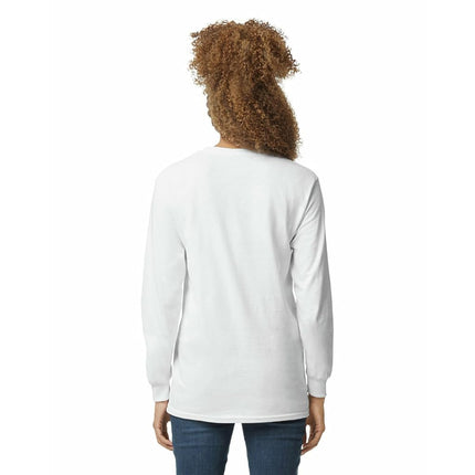 Gildan Unisex-Adult Ultra Cotton Long Sleeve T-Shirt, Style G2400, Multipack, White (2-Pack), 3XL