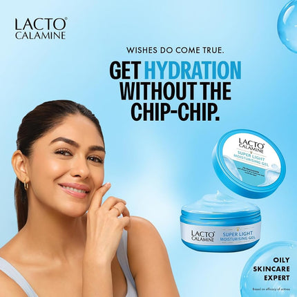 Lacto Calamine Light Moisturising Gel Niacinamide with Vitamin E, Vitamin B5 & Hyaluronic Acid - For Non-Sticky Hydration - Paraben Free - For All Skin Types - 150 g