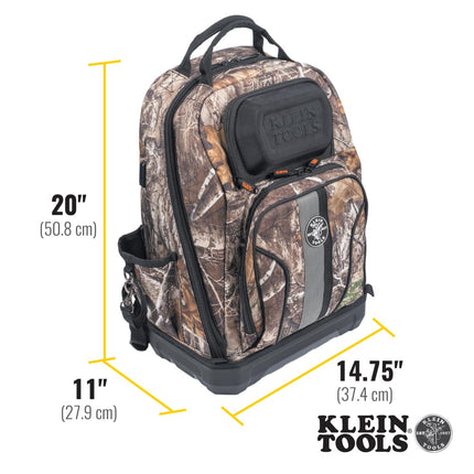 Mochila para herramientas Klein 62800BPCAMO Tradesman Pro® XL, 40 bolsillos, Camuflaje