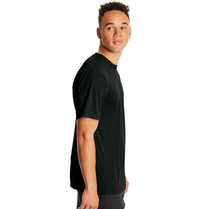 Hanes Men's Cool Dri Performance T-Shirt, Moisture-Wicking Short Sleeve Tee, 40+ UPF Protection, 2 Or 5 Pack, Black-2 Pack, Medium (Pack of 2)