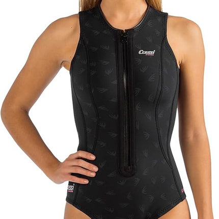 Cressi Women's Termico sporting goods, Black/Logo Pink, L UK