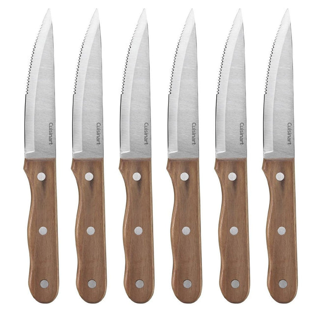 CUISINART Advantage 6 Piece Triple Rivet Walnut St
