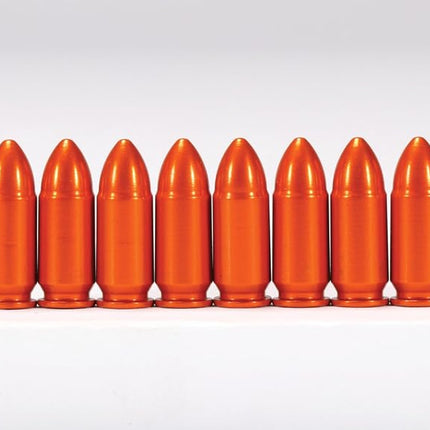 A-Zoom 9MM Luger SNAP Cap, Orange, 12PK