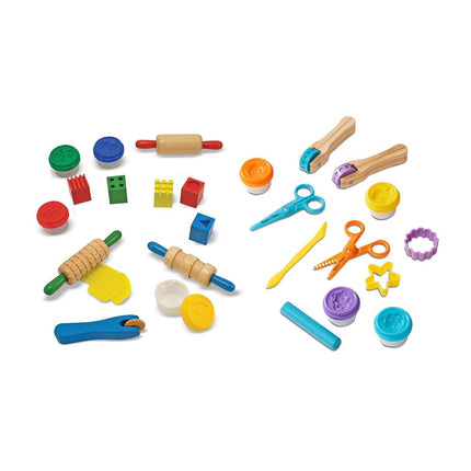 Melissa & Doug Clay Play Activity Set With Sculpting Tools and 8 Tubs of Modelling Dough