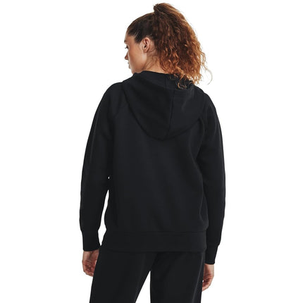 Under Armour Women's UA Rival Fleece FZ Hoodie Shirt Black