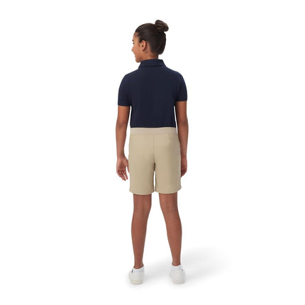 Pantalones Cortos de Sarga de Algodón Pull-On para Niñas Grandes de French Toast con Bolsillos, Color Caqui, Talla 12-13 Plus