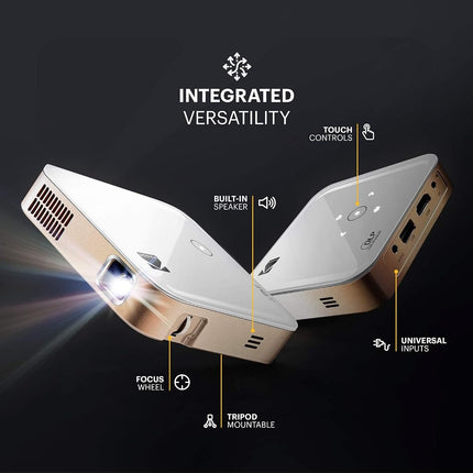 KODAK Luma 350 Portable Smart Projector w/Luma App | Ultra HD Rechargeable Video Projector w/Onboard Android 6.0, Streaming Apps, Wi-Fi, Mirroring, Remote Control & Crystal-Clear Imaging