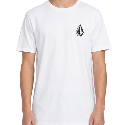 Volcom Men's Blaquedout Short Sleeve Tee T-Shirt, White, XL