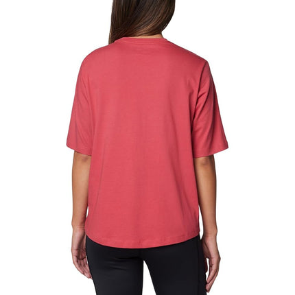 Columbia North Cascades Women's Casual T-Shirt, Daredevil/Floral Groove, X-Large