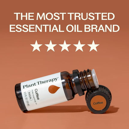 Plant Therapy Coffee Essential Oil 100% Pure, Undiluted, Natural Aromatherapy, Therapeutic Grade 10 mL (1/3 oz)