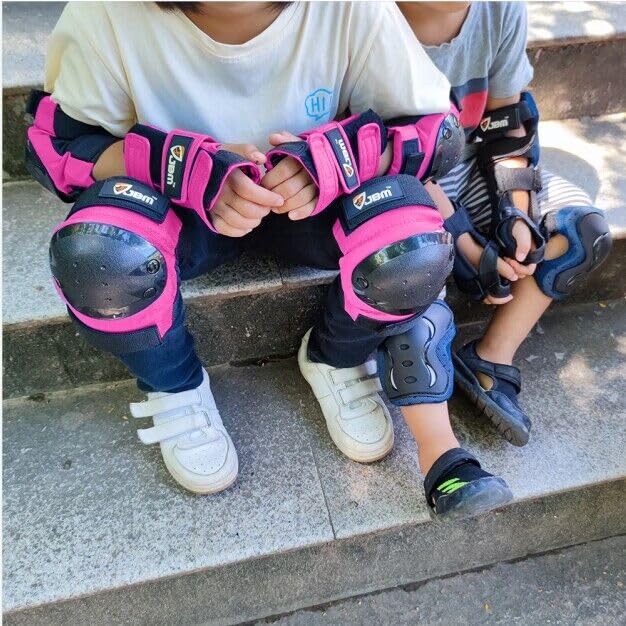 Rodilleras, coderas y muñequeras JBM para adultos y niños para patinaje en línea, patinaje sobre ruedas, skateboarding, patinaje en patinete
