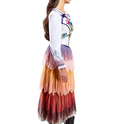 Rubies Hunger Games Ballad of Songbirds and Snakes Lucy Gray Baird Costume Dress for Adult Women, As Shown, X - Small
