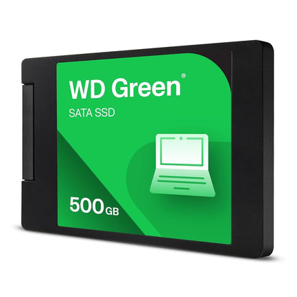 Western Digital WD Green SATA 500GB, Up to 545MB/s, 2.5 Inch/7 mm, 3Y Warranty, Internal Solid State Drive (SSD) (WDS500G5G0A-00CPT0)