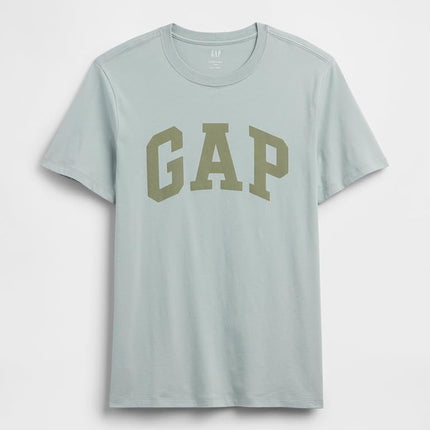 Gap Mens Everyday Soft Logo Tee, Iceberg Green 16-5808, S