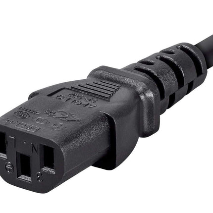 Monoprice 10ft 14AWG Power Extension Cord W/ 3 Conductor PC/Mon, 15A (IEC-320-C14 to IEC-320-C13)