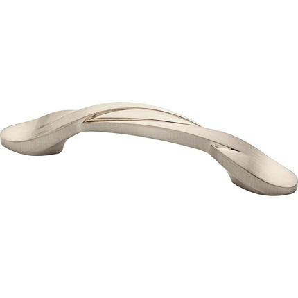 Franklin Brass P35518K-SN-B, 3" (76mm) Twisted Arch Kitchen Cabinet Drawer Handle Pull, Satin Nickel, 10-Pack, 3 Inch