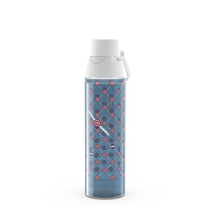 Tervis Venture Lite Marvel - Captain America Shield Grid Made in USA Double Walled Insulated Tumbler Travel Cup Keeps Drinks Cold & Hot, 24oz Water Bottle, Classic