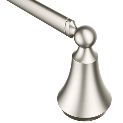 Moen YB5218BN Wynford Towel Bar, Brushed Nickel