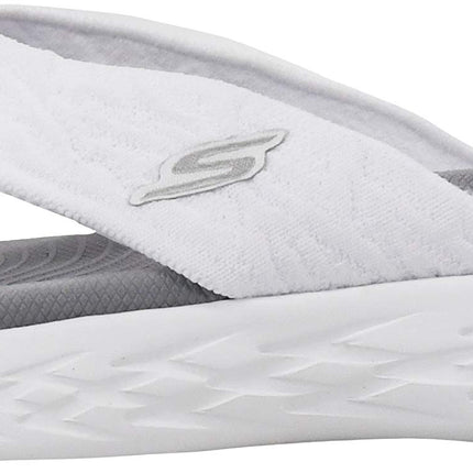 Skechers Women's Flip Flops, White opulent garden, 3 UK