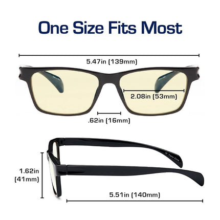 GAMMA RAY FLEXLITE GR OR-003-C1 Computer Glasses Without Magnification in Flexible Frame Anti UV Blue Light and Anti Harmful Glare