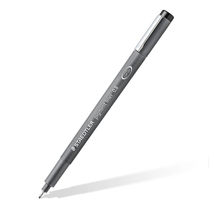 Staedtler Pigment Liner 308 Black 0.8 mm Pack of 10