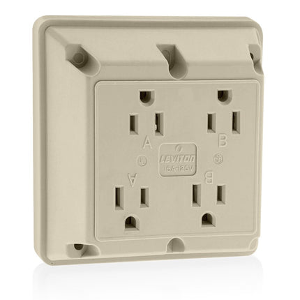 Leviton 4-in-1 Receptacle 15 Amp, 125 Volt, Indust