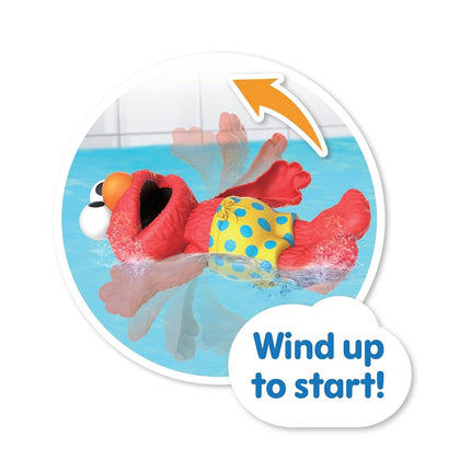 Bain et Jouet de Piscine Elmo à Remonter de 17,8 cm Sesame Street Swim and Splash, Jouets pour Enfants à Partir de 2 Ans par Just Play