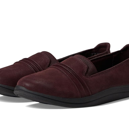 Clarks Women's Breeze Sol Loafer, Synthetic Burgundy, 9 UK