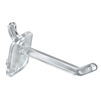 Azar Displays 800002-C 2-Inch Plastic Hook, Clear 