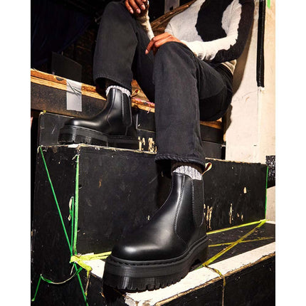 Dr. Martens Women's V 2976 Quad Chelsea Boot, Black, 8 Women/7 Men