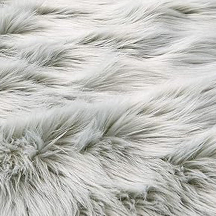 EasyJoy Soft Faux Sheepskin Fur Chair Couch Cover Area Rug for Bedroom Floor Sofa Living Room (2 x 6 ft Sheepskin, Light Grey)