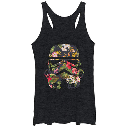 Débardeur Femme Dos Nageur Stormtrooper Tropical Star Wars - Noir Chiné - Taille M