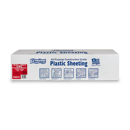 Berry Global Film-Gard Polyethylene Sheeting 10' X 100' 6Mil Clear, C0610