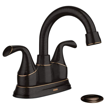 Moen 84115BRB Idora 4 in. Centerset 2-Handle Bathroom Faucet in Mediterranean Bronze