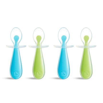 Munchkin Silicone Trainer Spoons with Choke Guard 