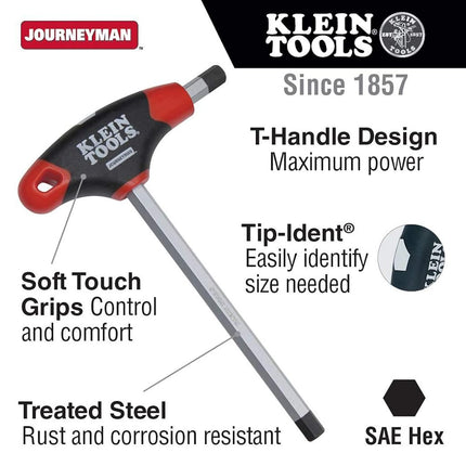 Klein Tools Jth4E08 1/8-Inch Hex Key With Journeyman T-Handle