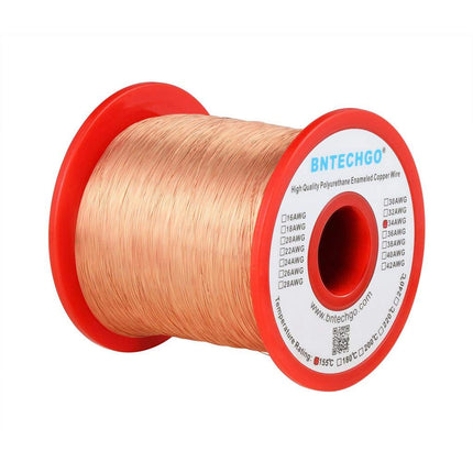 BNTECHGO 34AWG Magnet Wire 1lb Natural Enameled Co